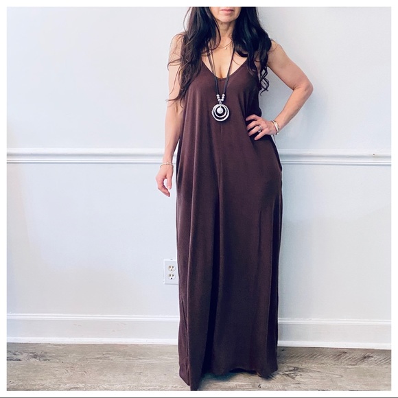 ✨LAST 1✨LOOSE FIT SLEEVELESS MAXI DRESS W/pockets - Picture 12 of 12